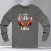 Sarcastic Motorcycle Long Sleeve Crew Neck TShirt